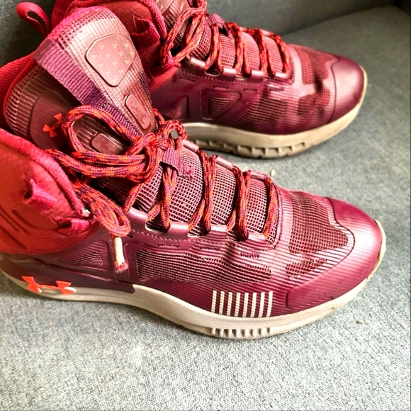 Under Armour Verge 2.0 Mid Gore-Tex Womens Hiking Boots Shoes Burgundy Sz 7.5 - Picture 3 of 3